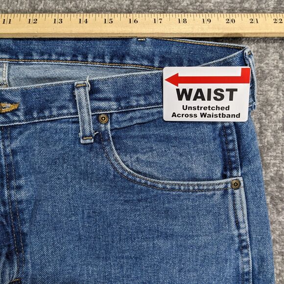 Wrangler Straight Leg Jeans Men‎ Size 40x32 Blue 100% Cotton - Picture 11 of 13